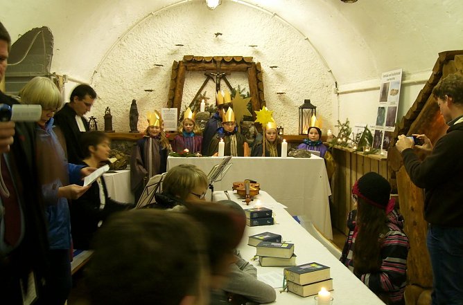 Gottesdienst im Bergwerk (Foto: privat) Gottesdienst im Bergwerk (Foto: privat)