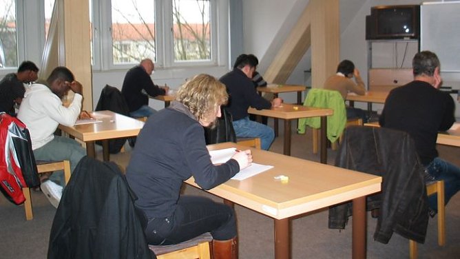 Beim Test (Foto: KVHS)