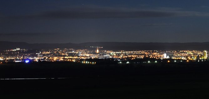 Nordhausen bei Nacht (Foto: Werner Kaiser)