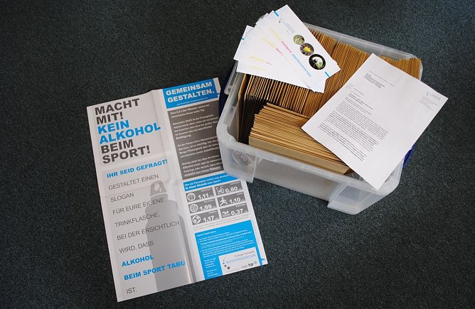 Kein Alkohol im Sport - Briefaktion (Foto: privat) Kein Alkohol im Sport - Briefaktion (Foto: privat)