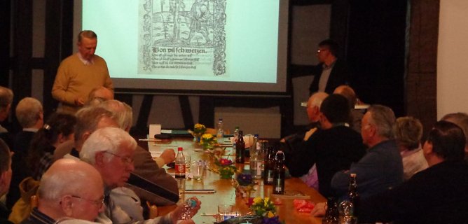 Vortrag im Geschichtsverein (Foto: Hans-Georg Backhaus)