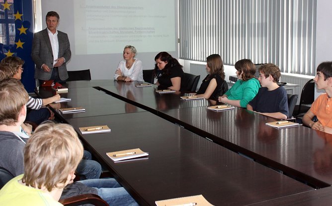 Besuch im Rathaus (Foto: Stadtverwaltung Nordhausen)
