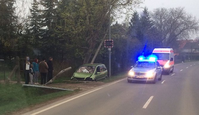 Unfall bei Werther (Foto: S. Dietzel)