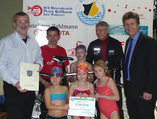 Radfahren im Badehaus (Foto: CDU)