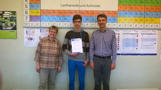 Henry Lindner will Chemie-Olympionike werden (Foto: Schiller Gymnasium Bleicherode)