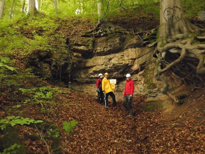 Begehung an der Langen Wand (Foto: Manfred Kappler)