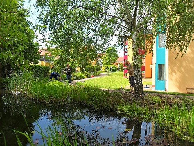 Arbeitseinsatz in Salza (Foto: S. Paul) Arbeitseinsatz in Salza (Foto: S. Paul)