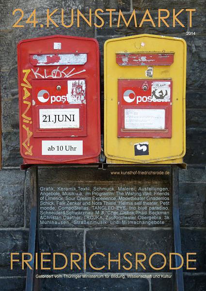 Programm für Kunstmarkt steht (Foto: Kunsthof Friedrichsrode) Programm für Kunstmarkt steht (Foto: Kunsthof Friedrichsrode)