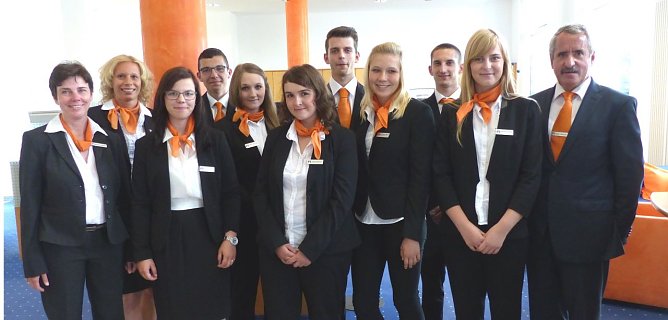 Azubis willkommen gehei&szlig;en (Foto: Nordth&uuml;ringer Volksbank)