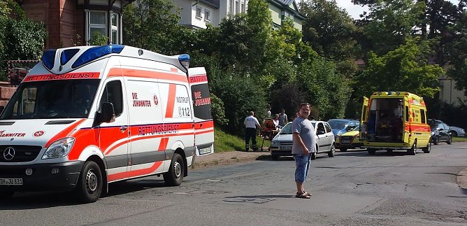 Unfallstelle Wallroth/K&auml;the-Kollwitz-Stra&szlig;e (Foto: nnz)