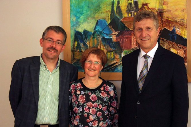 Besuch im Rathaus (Foto: Stadtverwaltung Nordhausen) Besuch im Rathaus (Foto: Stadtverwaltung Nordhausen)