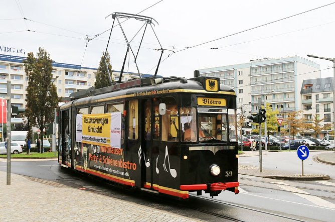 Die Bistro-Bahn wurde für den Pendlerverkehr eingesetzt (Foto: Werbeagentur Holger Gonska) Die Bistro-Bahn wurde für den Pendlerverkehr eingesetzt (Foto: Werbeagentur Holger Gonska)