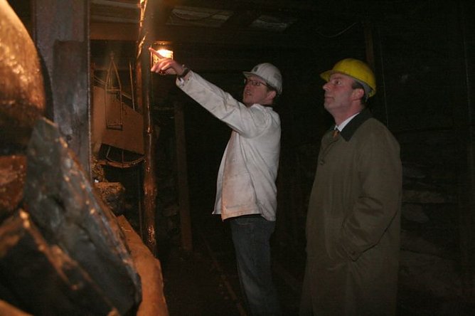 Landrat unter und &uuml;ber Tage (Foto: Piper/pln)