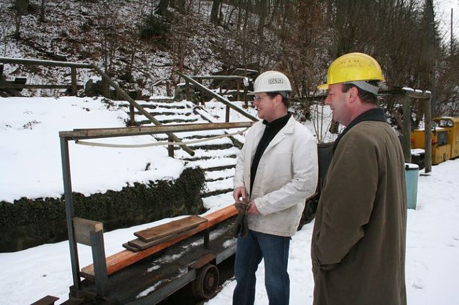 Landrat unter und &uuml;ber Tage (Foto: Piper/pln)