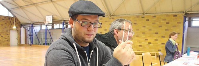 Mund auf gegen Blutkrebs (Foto: Angelo Glashagel)