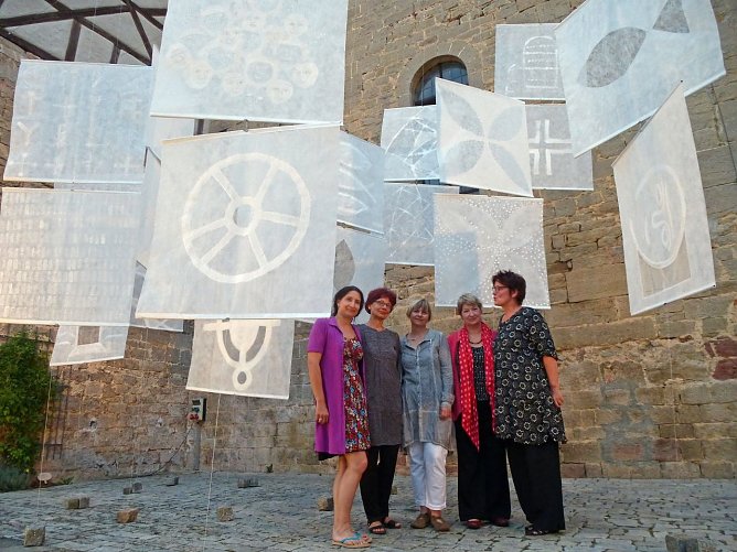 Textil Art Th&uuml;ringen (TAT) zeigt ungew&ouml;hnliche Werke im Kunsthaus Meyenburg (Foto: Ilona Bergmann)