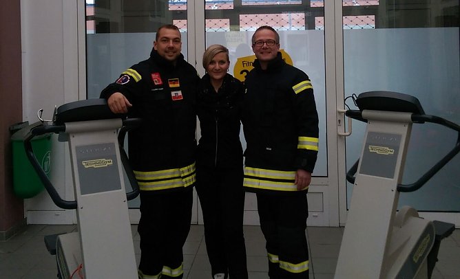 Trainieren f&uuml;r die Firefighter Challenge  (Foto: privat)