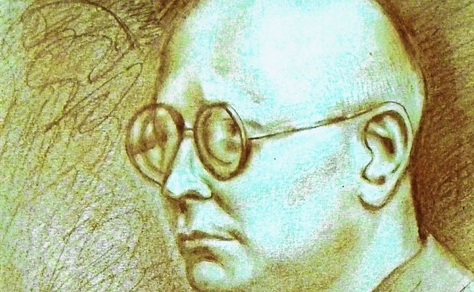 Adolf Scheer Rötelzeichnung von Alfred Ahnert (Foto: Archiv Kneffel) Adolf Scheer Rötelzeichnung von Alfred Ahnert (Foto: Archiv Kneffel)