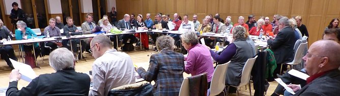 Blick in den Stadtrat und auf die Gäste (Foto: nnz) Blick in den Stadtrat und auf die Gäste (Foto: nnz)