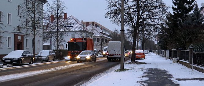 Keine Probleme auf den Straßen in Nordhausen (Foto: nnz) Keine Probleme auf den Straßen in Nordhausen (Foto: nnz)