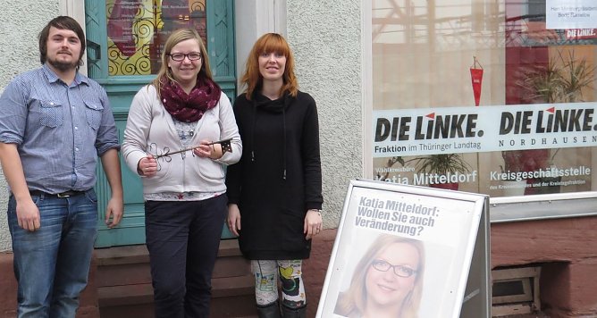 Von links: Tim Rosenstock, Katja Mitteldorf und Constanze Keller-Hofmeister (Foto: nnz) Von links: Tim Rosenstock, Katja Mitteldorf und Constanze Keller-Hofmeister (Foto: nnz)