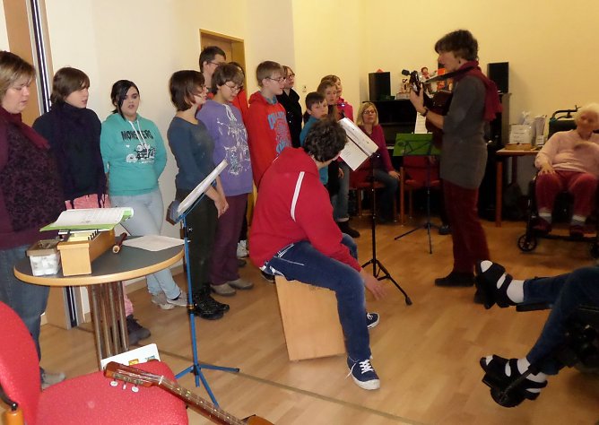 F&ouml;rdersch&uuml;ler musizierten (Foto: privat)