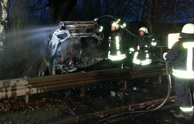 V&ouml;llig ausgebrannt (Foto: Feuerwehr Gro&szlig;wechsungen)