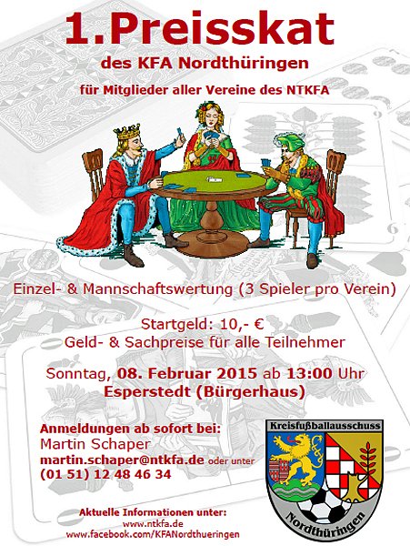 Preisskat des KFA Nordth&uuml;ringen (Foto: Michael Fricke)