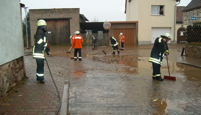 G&ouml;rsbach unter Wasser (Foto: Gemeinde)
