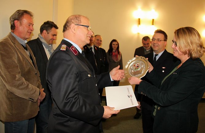 Bernd Recknagel erhielt f&uuml;r sein langj&auml;hriges Engagement in Nordhausen nun die Ehrennadel in Gold (Foto: Jessica Pieper)