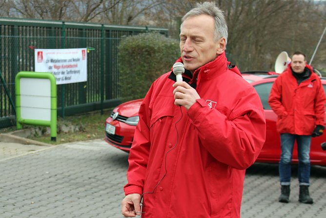 Warnstreik bei WAGO Sondershausen (Foto: Karl-Heinz Herrmann)