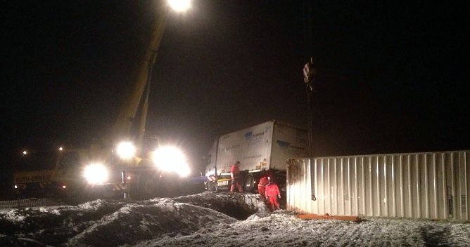 Bergung auf der B4 (Foto: privat)