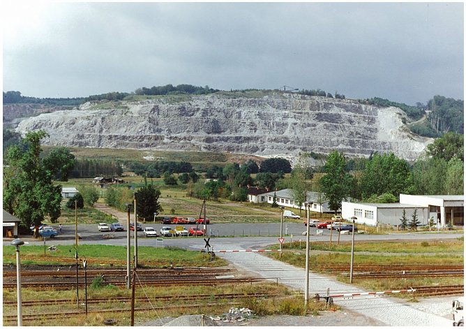 Die Wand am Krebsbach nahe Rottleberode im Jahr 1992 (Foto: Knauf Deutsche Gipswerke KG)