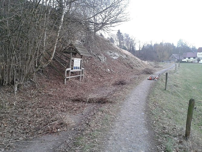 Gipsfelsen mit Magerrasen bei Gudersleben (Foto: Bodo Schwarzberg)