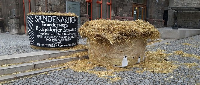 Arbeit von Vandalen (Foto: Peter Blei)