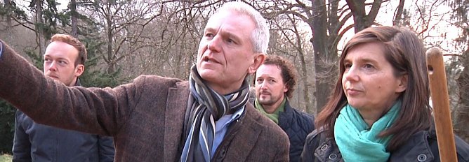 Die Bundesvorsitzende der Gr&uuml;nen, Katrin G&ouml;ring-Eckardt, besuchte heute den Park Hohenrode (Foto: Angelo Glashagel)