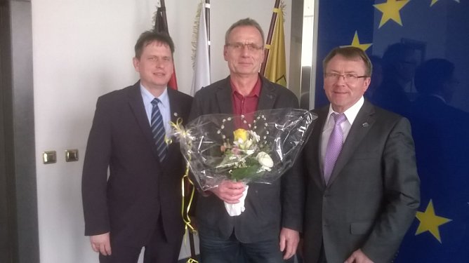 v.r. Bernhard Sch&auml;fer, Hans-J&uuml;rgen Weidt, Matthias Ehrhold (Foto: Matthias Erhold)