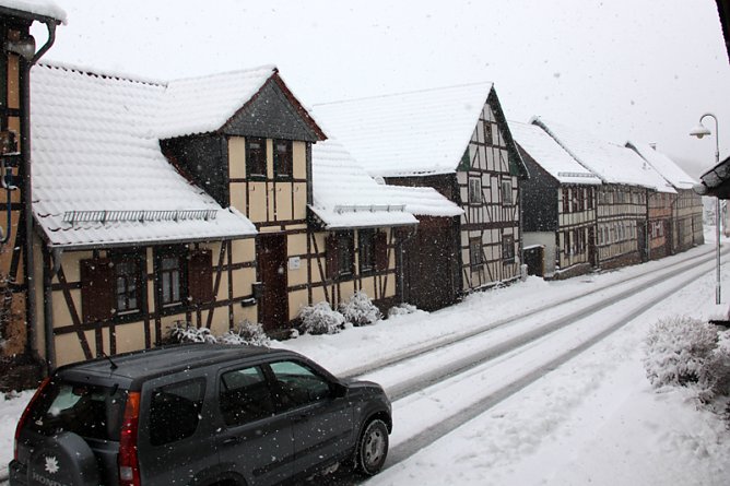 Winter im April - Vögel im Schnee (Foto: Christiane Wiesemann) Winter im April - Vögel im Schnee (Foto: Christiane Wiesemann)