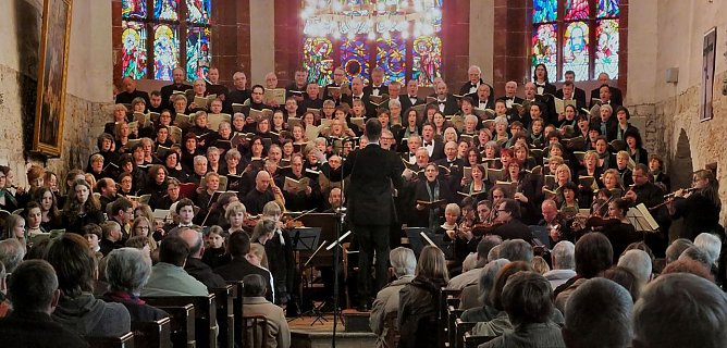 Nordhäuser Kantorei bei der Aufführung der Matthäuspassion 2014 (Foto: Micheal Kremzow) Nordhäuser Kantorei bei der Aufführung der Matthäuspassion 2014 (Foto: Micheal Kremzow)