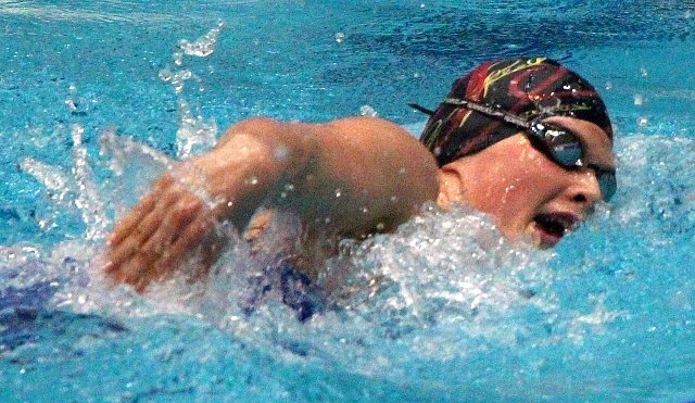 Gleich am ersten Wettkampftag unterbietet Maxi Schorcht ihre Bestzeit &uuml;ber 800m Freistil (Foto: Katja Schanz)