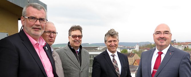 Von links: Stefan Nüßle, Manfred Gösel, Michael John, Dr. Klaus Zeh und Robert Becke (Foto: nnz) Von links: Stefan Nüßle, Manfred Gösel, Michael John, Dr. Klaus Zeh und Robert Becke (Foto: nnz)