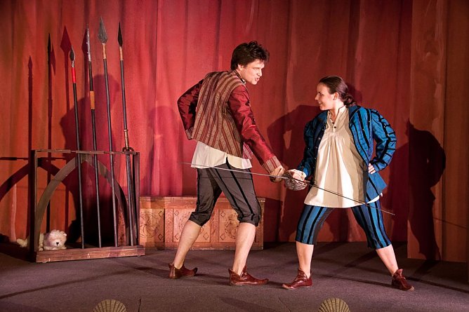 Franz Xaver Schlecht (Prinz Albert), Maria Hengst (Prinz Hugo) (Foto: Anja Daniela Wagner)