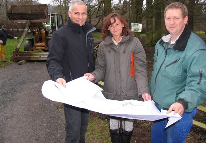 Vor-Ort-Besprechung (Foto: I. Bergmann)