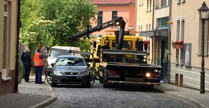 Abgeschleppt (Foto: Peter Blei)