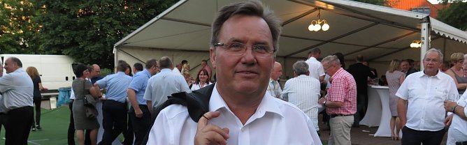 Richard Hentrich gestern zum Sommerfest im Landratsamt (Foto: nnz)