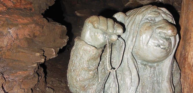 Unterirdische Zeitreise (Foto: L. Schubert)