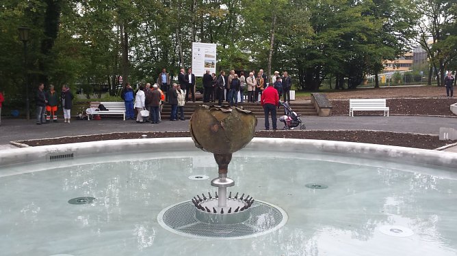 Erstrahlt in neuem Glanz - das Wasserspiel im Rosengarten (Foto: nnz) Erstrahlt in neuem Glanz - das Wasserspiel im Rosengarten (Foto: nnz)