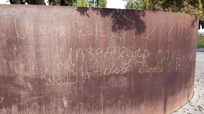 Sprüche an Nordhäuser Wänden (Foto: privat) Sprüche an Nordhäuser Wänden (Foto: privat)