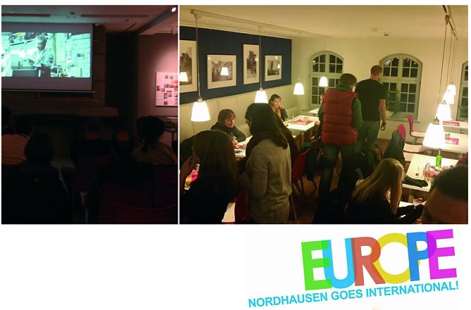 Film ab hie&szlig; es gestern in der Flohburg - der Deutsch-Englische Stammtisch traf sich zum Filmabend (Foto: Europa Service Nordth&uuml;ringen)