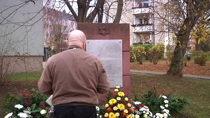 Gedenken an die Progromnacht vom 9. November 1938 in Nordhausen (Foto: Angelo Glashagel)